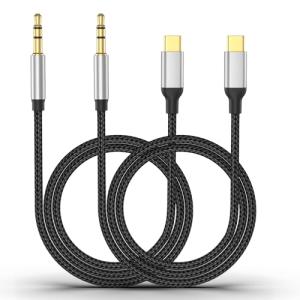 USB-C to AUX Cable - 2 Pack 3.5mm Adapter