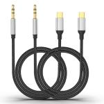 USB-C to AUX Cable - 2 Pack 3.5mm Adapter