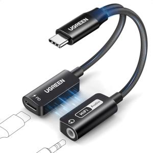 UGREEN 2-in-1 USB-C to 3.5mm Adapter
