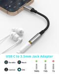 USB-C to 3.5mm Headphone Adapter - 2 Pack