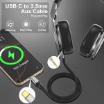 USB-C to AUX Cable - 2 Pack 3.5mm Adapter