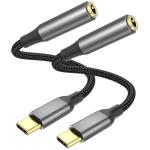 USB-C to 3.5mm Audio Adapter - 2 Pack