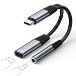 USB-C to 3.5mm Aux and Charger Adapter