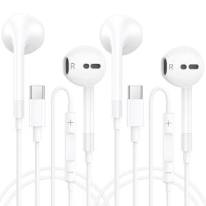 USB-C Earbuds with Mic & Volume Control