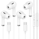 2 Pack USB-C Headphones with Microphone & Controls