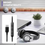 INFURTURE USB-C Wired Headphones with Mic and Control