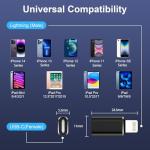 2-Pack USB-C to Lightning Adapter for iPhone