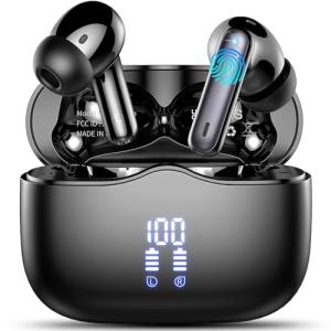 Bluetooth 5.4 Wireless Earbuds with Deep Bass