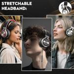 Bywulanda USB-C Headphones with Mic and Volume Control