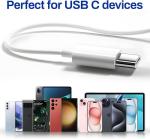 ASENTER USB-C Wired Earbuds with Microphone and Control