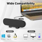 ADELGO Portable USB-C Speakers for Laptops and PCs