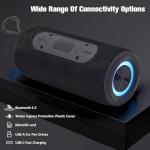Portable Bluetooth Speaker with Double Bass & RGB