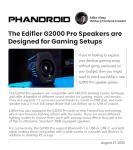 Edifier G2000 Pro RGB Gaming Speakers with USB-C