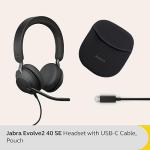 Jabra Evolve2 40 SE USB-C Noise-Cancelling Headset
