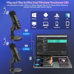 Zealsound 2-in-1 USB Wireless Podcast Microphone Kit