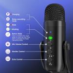 Zealsound 2-in-1 USB Wireless Podcast Microphone Kit