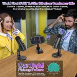 Zealsound 2-in-1 USB Wireless Podcast Microphone Kit