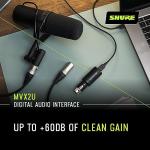 Shure MVX2U XLR-to-USB Interface with Headphone Jack