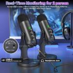 Zealsound 2-in-1 USB Wireless Podcast Microphone Kit
