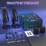 Zealsound 2-in-1 USB Wireless Podcast Microphone Kit