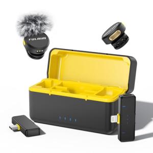 FULAIM Wireless Lavalier Mic with USB-C Clip