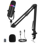 Zealsound RGB USB Microphone with Arm and Controls