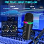 Zealsound RGB USB Microphone with Arm and Controls