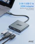 Acer USB-C Hub: 3-in-1 HDMI Multiport Adapter