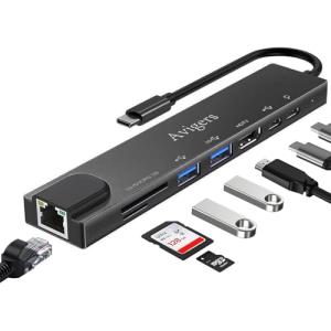 Avigers 8-in-1 USB-C Hub with HDMI & Ethernet