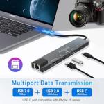 Avigers 8-in-1 USB-C Hub with HDMI & Ethernet