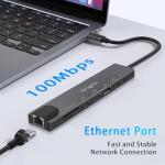 Avigers 8-in-1 USB-C Hub with HDMI & Ethernet