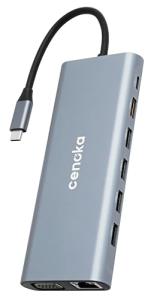 CENOKA 14-in-1 USB-C Docking Station Adapter