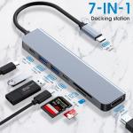 7-in-1 USB-C Hub with HDMI and Card Reader