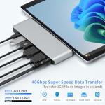 Surface Pro 11 Docking Station with Dual HDMI