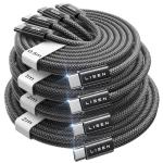 LISEN 60W USB-C Charger Cable 4-Pack