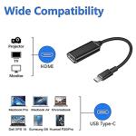 USB C to HDMI 4K Adapter (Thunderbolt 3 Compatible)