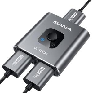 GANA 4K HDMI Splitter and Switcher Adapter