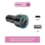 32W Dual USB-C Car Charger for iPhone/iPad