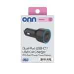 32W Dual USB-C Car Charger for iPhone/iPad