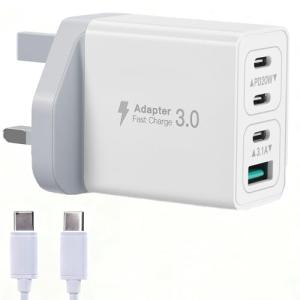 WZ Fast USB-C Wall Charger with 4 Ports