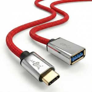 JuicEBitz® Braided Type C Extension Cable