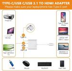USB-C 3-in-1 HDMI Adapter with USB 3.0
