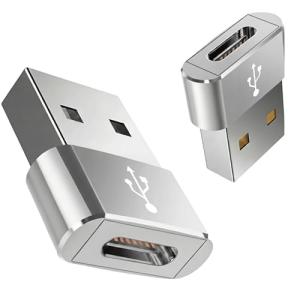2 Pack USB to USB-C Adapter for iPhone