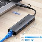 5-in-1 USB-C Hub with Ethernet Adapter