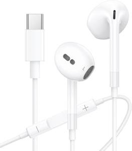 USB C Wired Headphones with Microphone and Volume Control