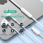 USB-C Headphones with Microphone and Volume Control