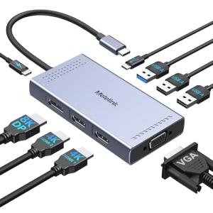 Melelink 9-in-1 USB-C Docking Station for Laptops