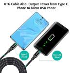 AGVEE 3ft USB-C to Micro USB Cable - 2 Pack