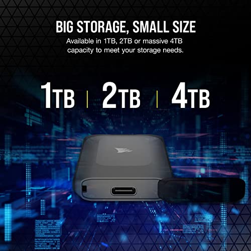 Corsair EX100U 4TB USB-C Portable Storage Drive