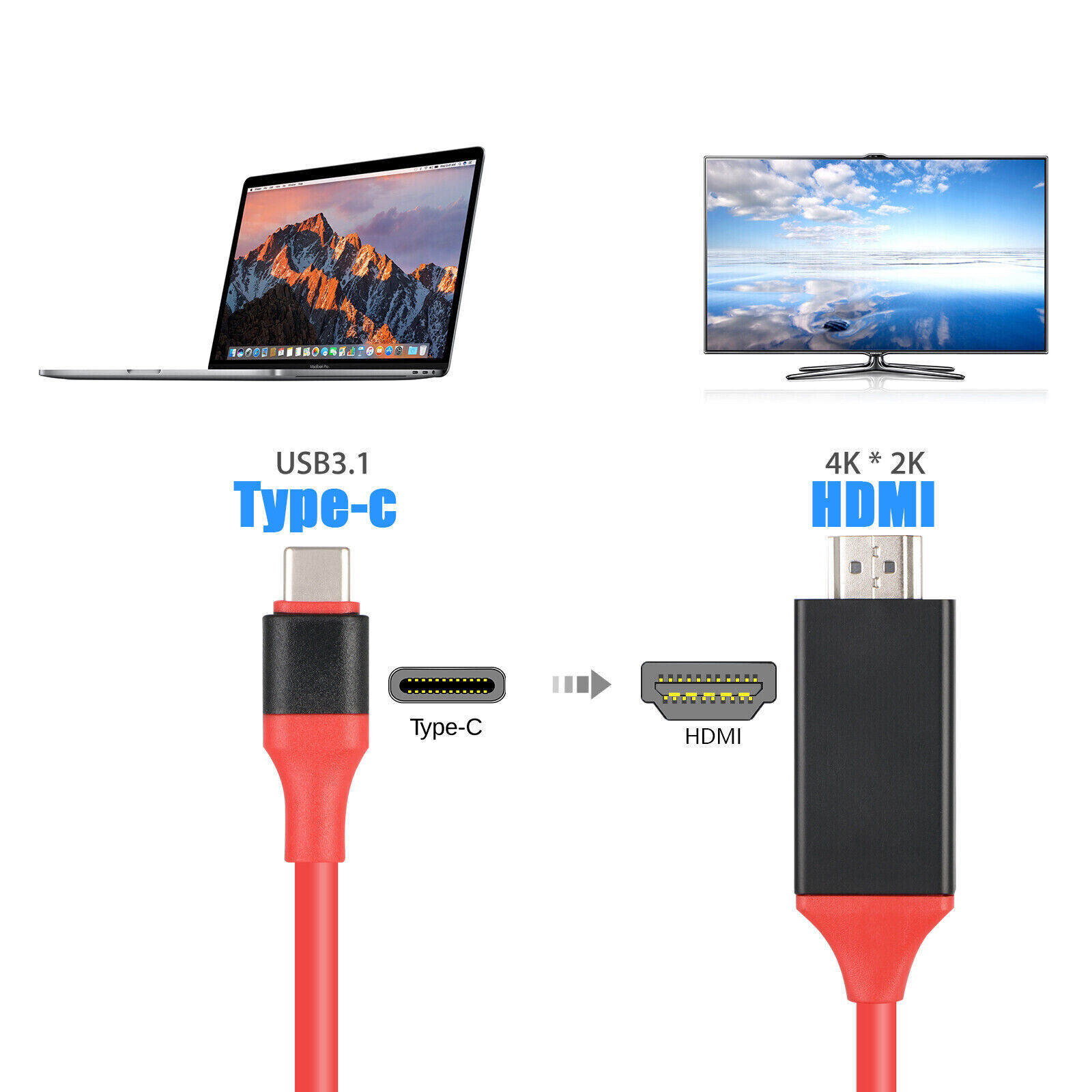 USB-C to HDMI 1080P Adapter for Android